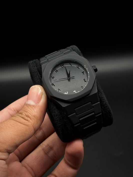 Black Aura Quartz Analog Watch for Men & Boys – Stylish & Elegant Timepiece