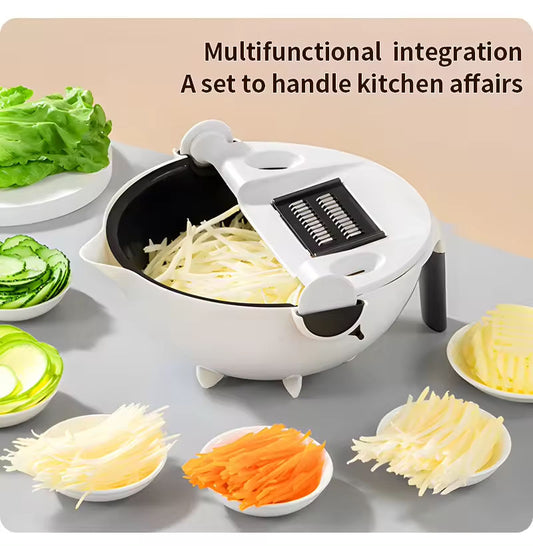 9-in-1 Vegetable Cutter with Basket