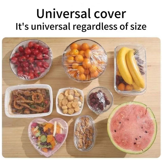 Disposable Plastic Food Wrap – 100 Pcs